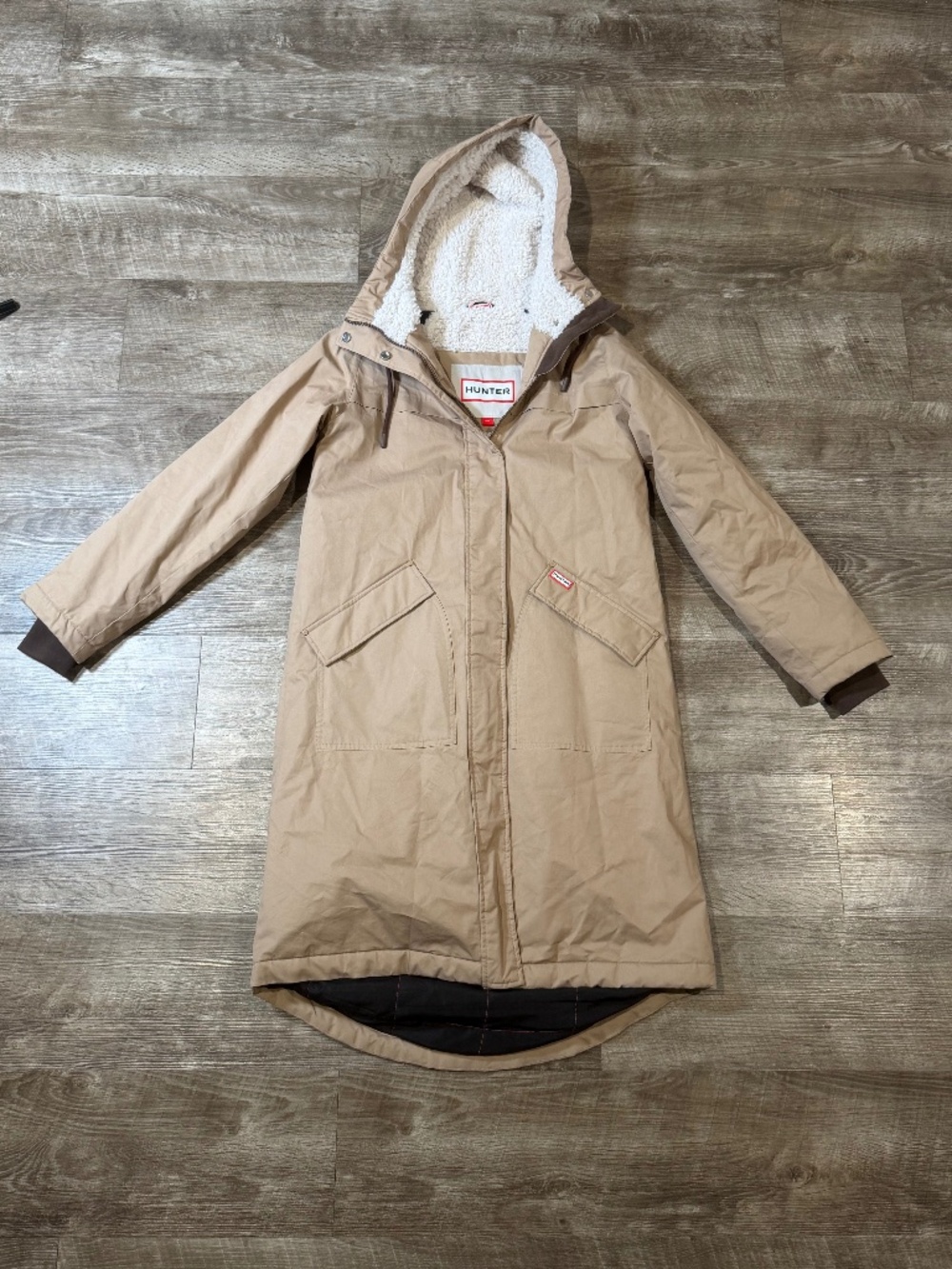 HUNTER Jane Canvas A-line Padded Coat Jane Canvas A-line Padded Womens Small